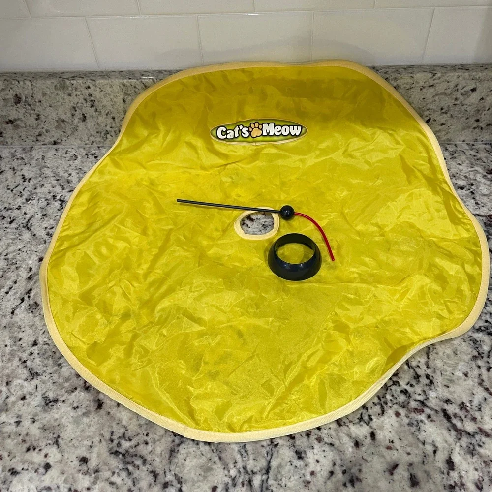 Cats Meow Replacement‎ Parts Yellow Fabric Cover Wand and Ring Set